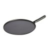 Patelnia do naleśników z metalowym uchwytem Staub - 30 cm, Czarny