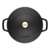 Głęboka patelnia do duszenia z pokrywką STAUB 40511-472-0 - czarna 28 cm