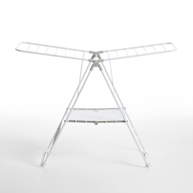 Suszarka na pranie z uchwytami na buty Rayen - 145 x 61 cm, Biały Suszarka na pranie z uchwytami na buty Rayen - 145 x 61 cm, Biały