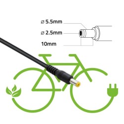 QOLTEC ŁADOWARKA DO BATERII ROWERU ELEKTRYCZNEGO 36V | 42V | 2A | 5.52.5