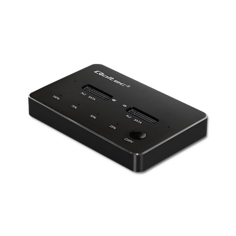 QOLTEC STACJA DOKUJĄCA DYSKÓW 2X SSD M.2 SATA | NGFF | USB TYP C QOLTEC STACJA DOKUJĄCA DYSKÓW 2X SSD M.2 SATA | NGFF | USB TYP C
