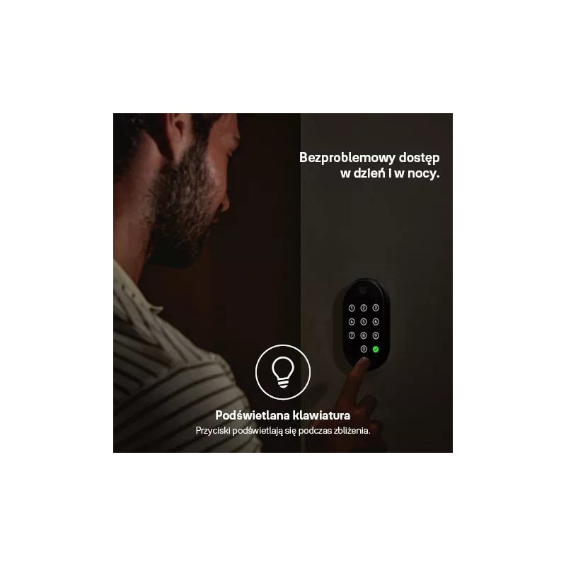 Klawiatura do inteligentnego zamka Linus Yale Smart Keypad 2 z czytnikiem linii papilarnych Klawiatura do inteligentnego zamka Linus Yale Smart Keypad 2 z czytnikiem linii papilarnych