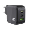 GREEN CELL ŁADOWARKA MULTI USB GAN GC POWERGAN 65W PD 3.0 QC 3.0 2XUSB-C 1XUSB-A