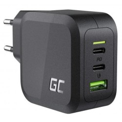GREEN CELL ŁADOWARKA MULTI USB GAN GC POWERGAN 65W PD 3.0 QC 3.0 2XUSB-C 1XUSB-A