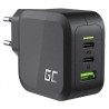 GREEN CELL ŁADOWARKA MULTI USB GAN GC POWERGAN 65W PD 3.0 QC 3.0 2XUSB-C 1XUSB-A