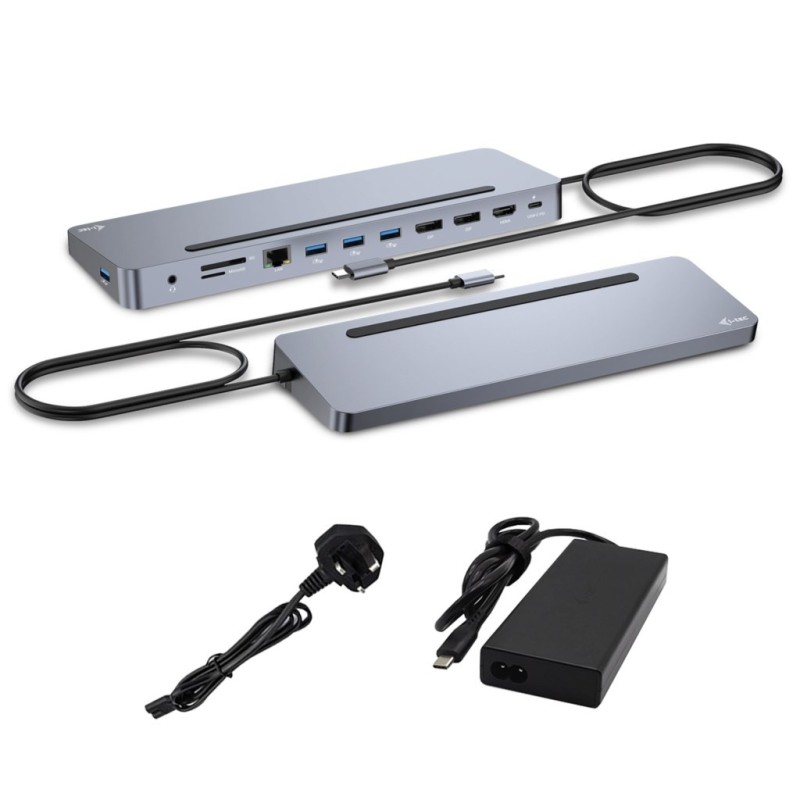 i-tec C31FLAT2PDPRO100W stacja dokująca Przewodowa USB 3.2 Gen 1 (3.1 Gen 1) Type-C Srebrny i-tec C31FLAT2PDPRO100W stacja dokująca Przewodowa USB 3.2 Gen 1 (3.1 Gen 1) Type-C Srebrny