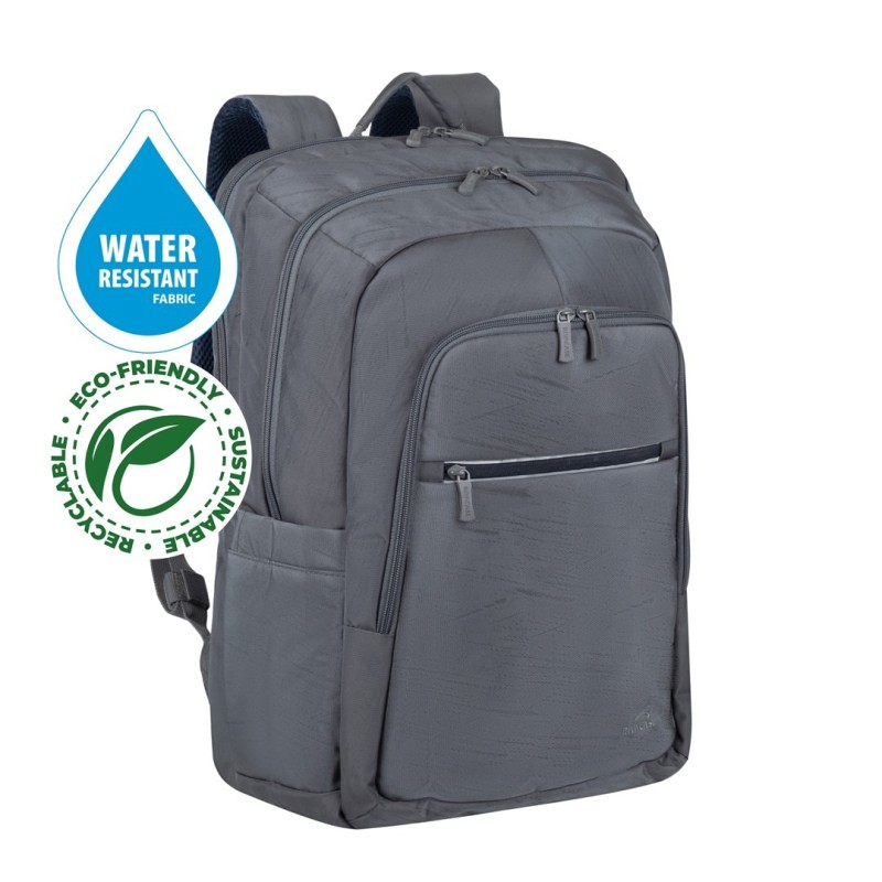 RIVACASE PLECAK NA LAPTOP 17,3" ALPENDORF ECO, SZARY, MATERIAŁ WODOODPORNY, EKO RPET, KIESZENIE NA SMARTFON, DOKUM., AKCES. RIVACASE PLECAK NA LAPTOP 17,3" ALPENDORF ECO, SZARY, MATERIAŁ WODOODPORNY, EKO RPET, KIESZENIE NA SMARTFON, DOKUM., AKCES.