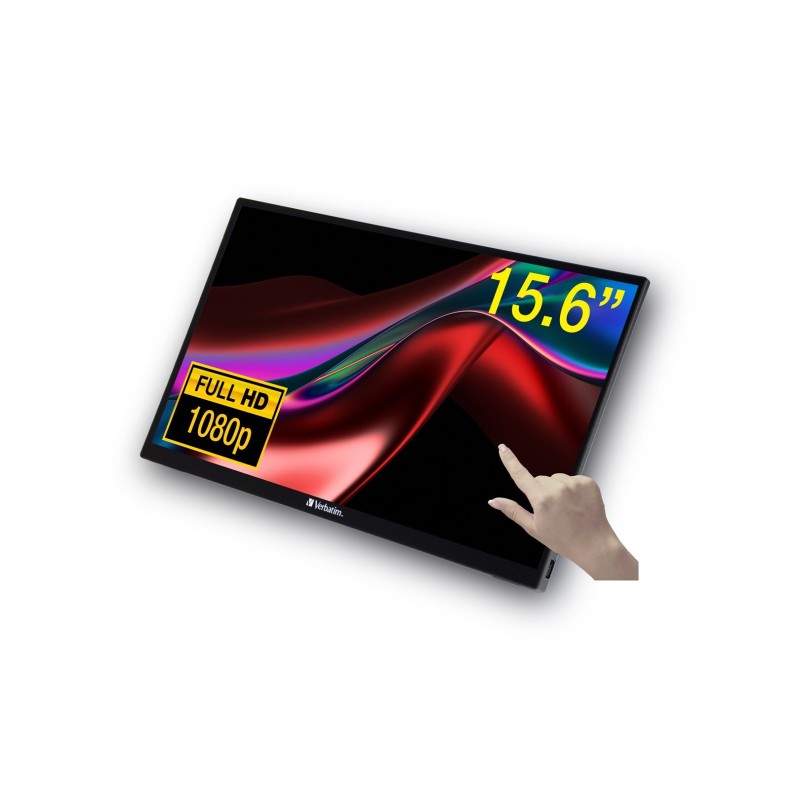 Verbatim PMT-15 monitor dotykowy 15.6 FULL HD 1080P METAL HOUSING Verbatim PMT-15 monitor dotykowy 15.6 FULL HD 1080P METAL HOUSING