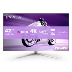 Philips 42M2N8900/00 monitor komputerowy 105,5 cm (41.5") 3840 x 2160 px 4K Ultra HD OLED Biały