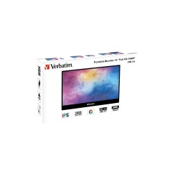 Verbatim 49590 monitor komputerowy 35,6 cm (14") 1920 x 1080 px Full HD LCD Czarny