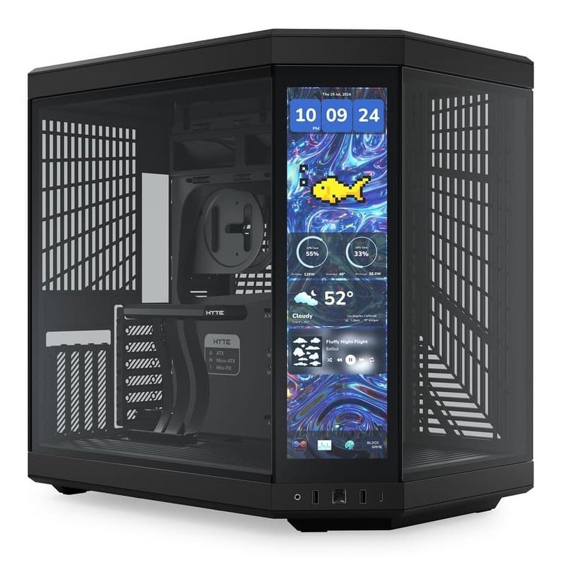Hyte Y70 Midi Tower Touch Infinite - Pitch Black Hyte Y70 Midi Tower Touch Infinite - Pitch Black