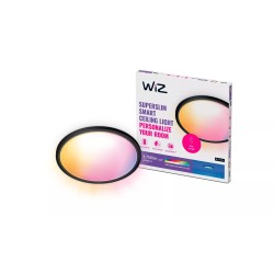 WiZ | Sufit Smart WiFi SuperSlim 545mm, czarny | 32 W | 2200-6500 K (RGB)