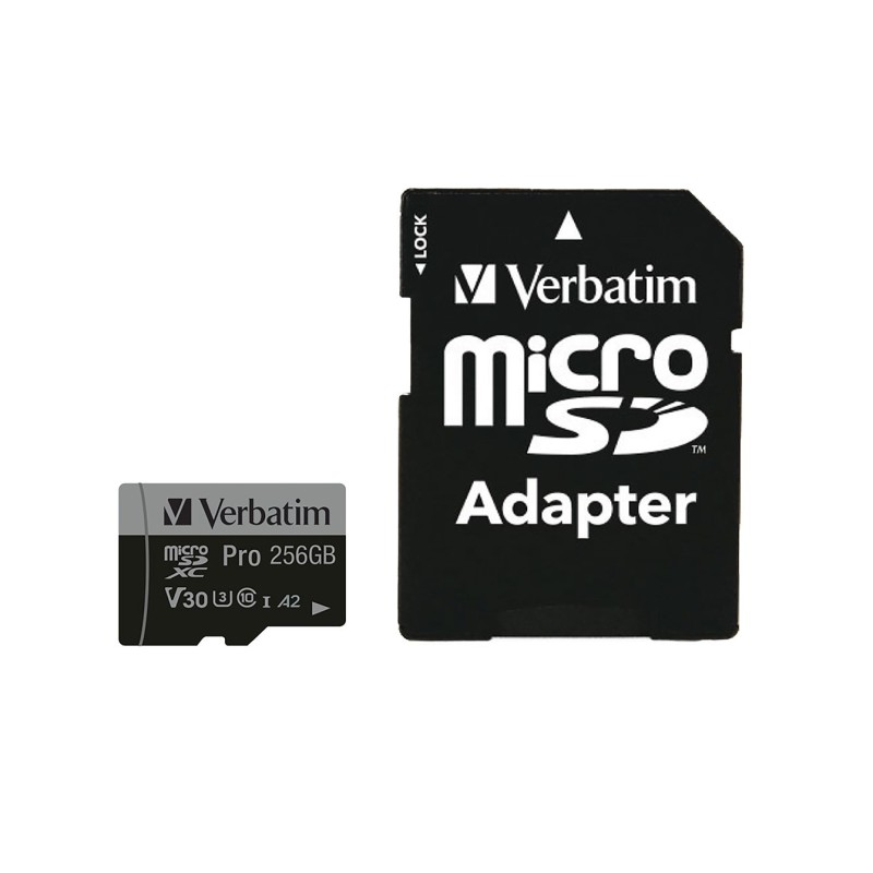 Verbatim 47045 pamięć flash 256 GB MicroSDXC UHS-I Klasa 10 Verbatim 47045 pamięć flash 256 GB MicroSDXC UHS-I Klasa 10