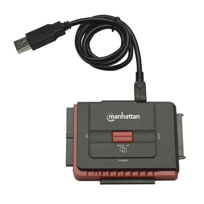 Manhattan 179195 stacja dokująca USB Typu-A Czarny Manhattan 179195 stacja dokująca USB Typu-A Czarny