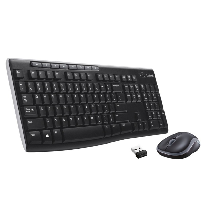 Klawiatura membranowa Logitech MK270 920-004508 (USB (Radio 2.4 GHz) kolor czarny)