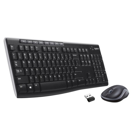 Klawiatura membranowa Logitech MK270 920-004508 (USB (Radio 2.4 GHz) kolor czarny)