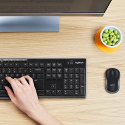 Klawiatura membranowa Logitech MK270 920-004508 (USB (Radio 2.4 GHz) kolor czarny)