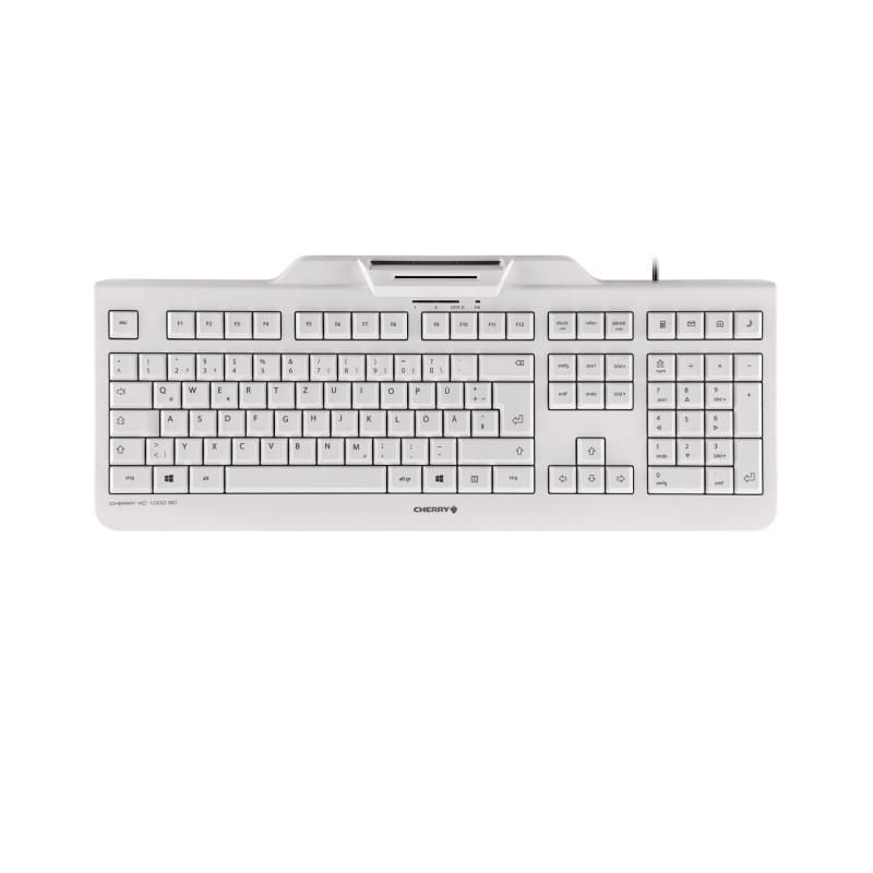 Klawiatura CHERRY KC 1000 SC JK-A0100EU-0 Biuro USB QWERTY US English Szary Klawiatura CHERRY KC 1000 SC JK-A0100EU-0 Biuro USB QWERTY US English Szary