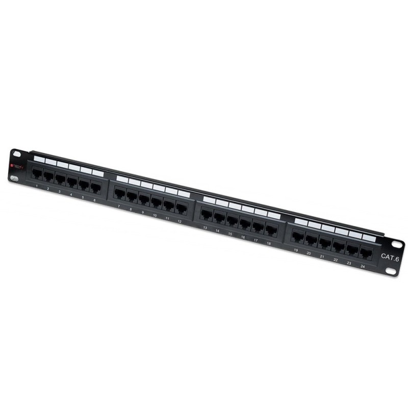 TECHLY PATCH PANEL UTP CAT6 24 PORTY RJ45, 1U 0228 TECHLY PATCH PANEL UTP CAT6 24 PORTY RJ45, 1U 0228