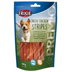 TRIXIE Premio Stripes Kurczak z serem - przysmak dla psa - 100 g