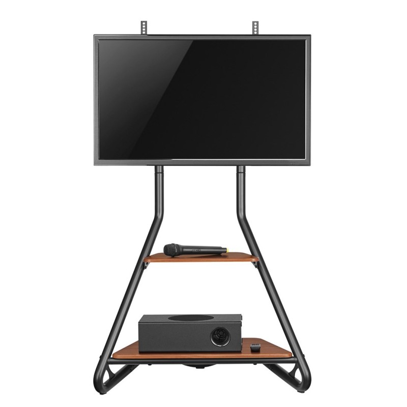 MACLEAN UCHWYT WOLNOSTOJĄCY POD TV / NAROŻNY, W STYLU BAUHAUS, DWUPOZIOMOWE DREWNIANE PÓŁKI 40KG MAX 37-75'' MC-455 MACLEAN UCHWYT WOLNOSTOJĄCY POD TV / NAROŻNY, W STYLU BAUHAUS, DWUPOZIOMOWE DREWNIANE PÓŁKI 40KG MAX 37-75'' MC-455