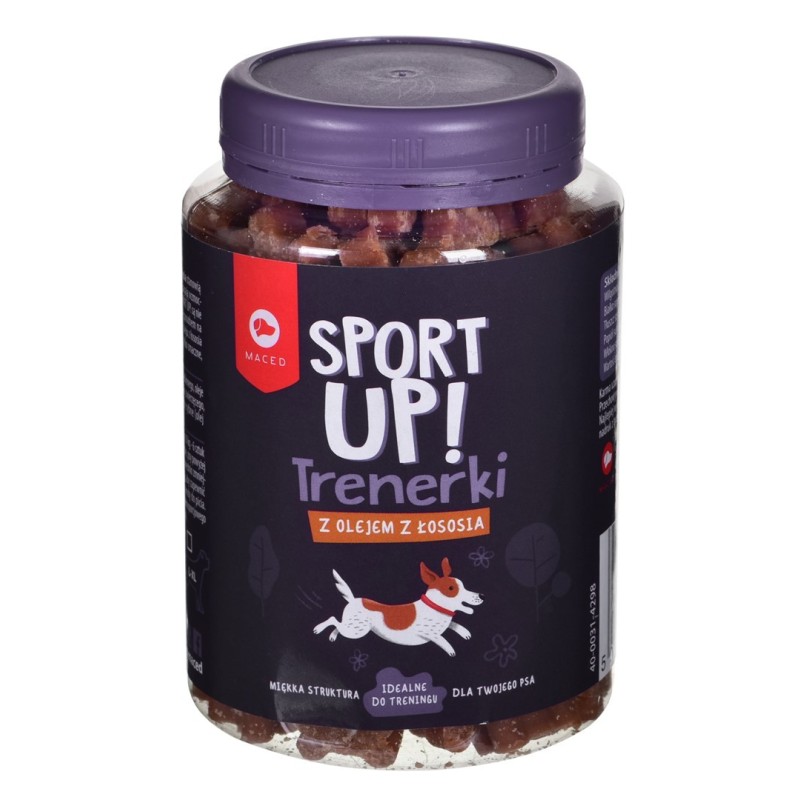 MACED Sport Up! Trenerki z olejem z łososia - przysmak dla psa - 300 g