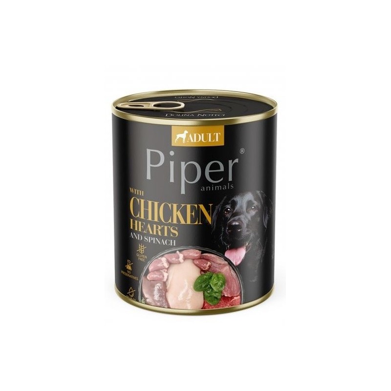 Dolina Noteci Piper Serca kurczaka i szpinak 800g Dolina Noteci Piper Serca kurczaka i szpinak 800g