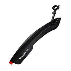 Błotnik Rockbros DNB8001BK z czerwoną lampką LED - czarny
