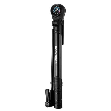 Pompka rowerowa Rockbros 42310006001 z manometrem - czarna