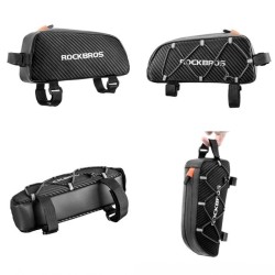 Torba Rockbros 039BK rowerowa na ramę 1 l z plecionką - czarna