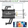 Uchwyt rowerowy Rockbros 699-BK ze stopu aluminium do telefonu - czarny