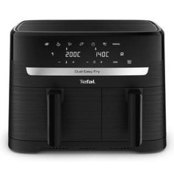 TEFAL Dual Easy Fry Essential Airfryer EY901N, 2700 W, 8.3 L, Juodas