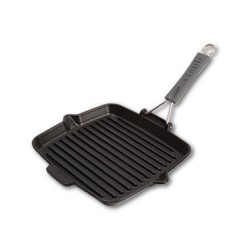 Patelnia grillowa STAUB IRON 40509-344-0 żeliwna 24 cm Czarny