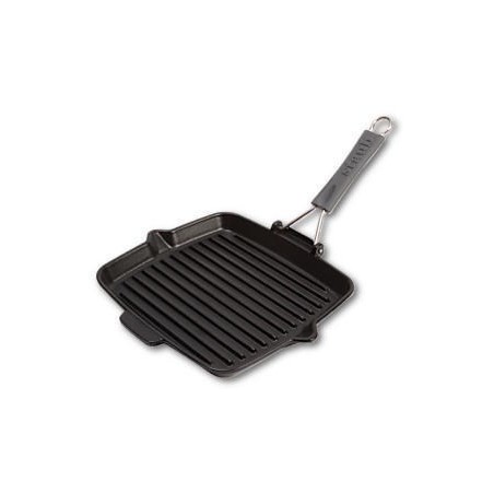 Patelnia grillowa STAUB IRON 40509-344-0 żeliwna 24 cm Czarny