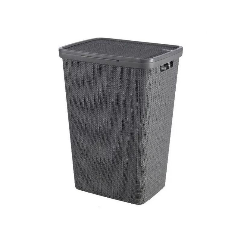 Kosz na bieliznę Curver JUTE 58L Ciemny szary