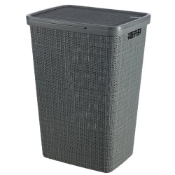 Kosz na bieliznę Curver JUTE 58L Ciemny szary