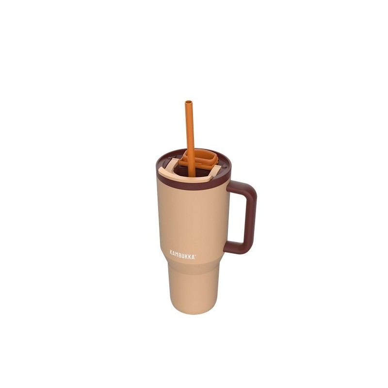 Kubek termiczny z teleskopową słomką Kambukka Rio Tumbler 950ml Almond Dream Kubek termiczny z teleskopową słomką Kambukka Rio Tumbler 950ml Almond Dream
