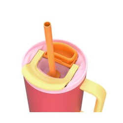 Kubek termiczny z teleskopową słomką Kambukka Rio Tumbler 950ml Pink Papaya
