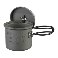 ESBIT PT625HA kampingowy przybór kuchenny Słoiczek 0,625 l Aluminium, Czarny