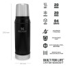 Stanley termos LEGENDARY CLASSIC - MATTE BLACK 0,75L