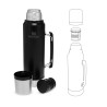 Stanley termos LEGENDARY CLASSIC - MATTE BLACK 1L