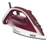 Tefal Ultimate Pure FV6810 Żelazko parowe 2800 W Czerwony, Srebrny