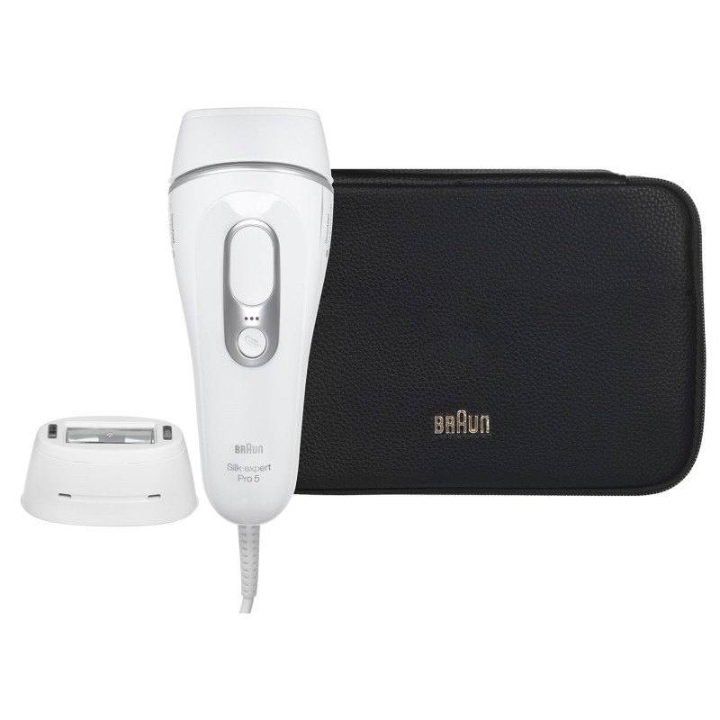 Depilator Braun Silk-expert Pro 5 PL5145 IPL biało-srebrny Depilator Braun Silk-expert Pro 5 PL5145 IPL biało-srebrny