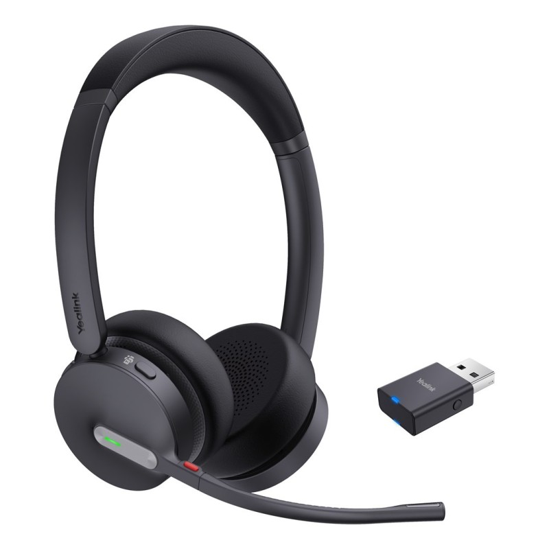 Yealink WH64 Hybrid Dual Teams Zestaw słuchawkowy Bezprzewodowy Opaska na głowę Biuro/centrum telefoniczne Micro-USB Bluetooth Yealink WH64 Hybrid Dual Teams Zestaw słuchawkowy Bezprzewodowy Opaska na głowę Biuro/centrum telefoniczne Micro-USB Bluetooth