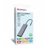Verbatim CMH-13 USB Type-C 10000 Mbit/s Srebrny