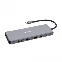 Verbatim CMH-13 USB Type-C 10000 Mbit/s Srebrny