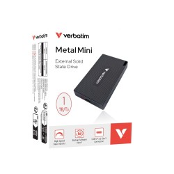 Verbatim 32031 Zewnętrzny dysk SSD 1 TB USB Type-C USB 3.2 Gen 2x2 Szary