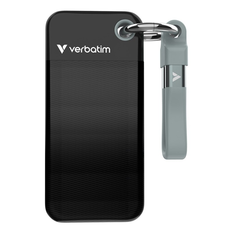 Verbatim Pocket SSD 2 TB USB Type-C 3.2 Gen 2 (3.1 Gen 2) Czarny, Szary Verbatim Pocket SSD 2 TB USB Type-C 3.2 Gen 2 (3.1 Gen 2) Czarny, Szary