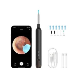 XLife X1+ Czarny | Otoskop z kamerą do czyszczenia uszu | 1080p