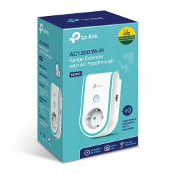 TP-Link RE365 przedłużacz sieciowy Wzmacniacz sieciowy Biały 10, 100 Mbit/s